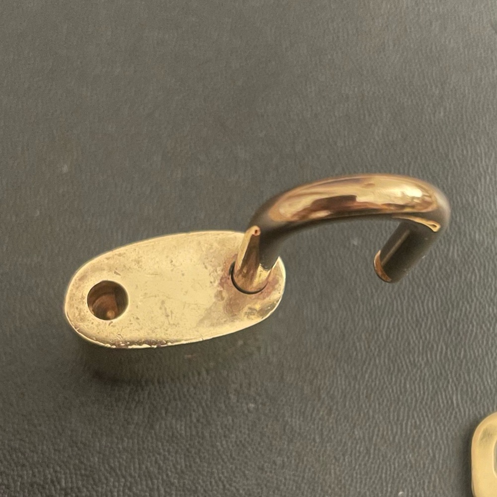 LOUIS VUITTON Gold Metal Padlock & Key Set #322 - Picture 9 of 9